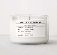 SEA SALT + JASMINE 4 OZ CANDLE