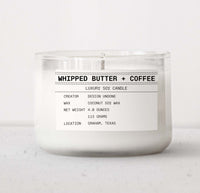WHIPPED BUTTER + COFFEE 4 OZ CANDLE